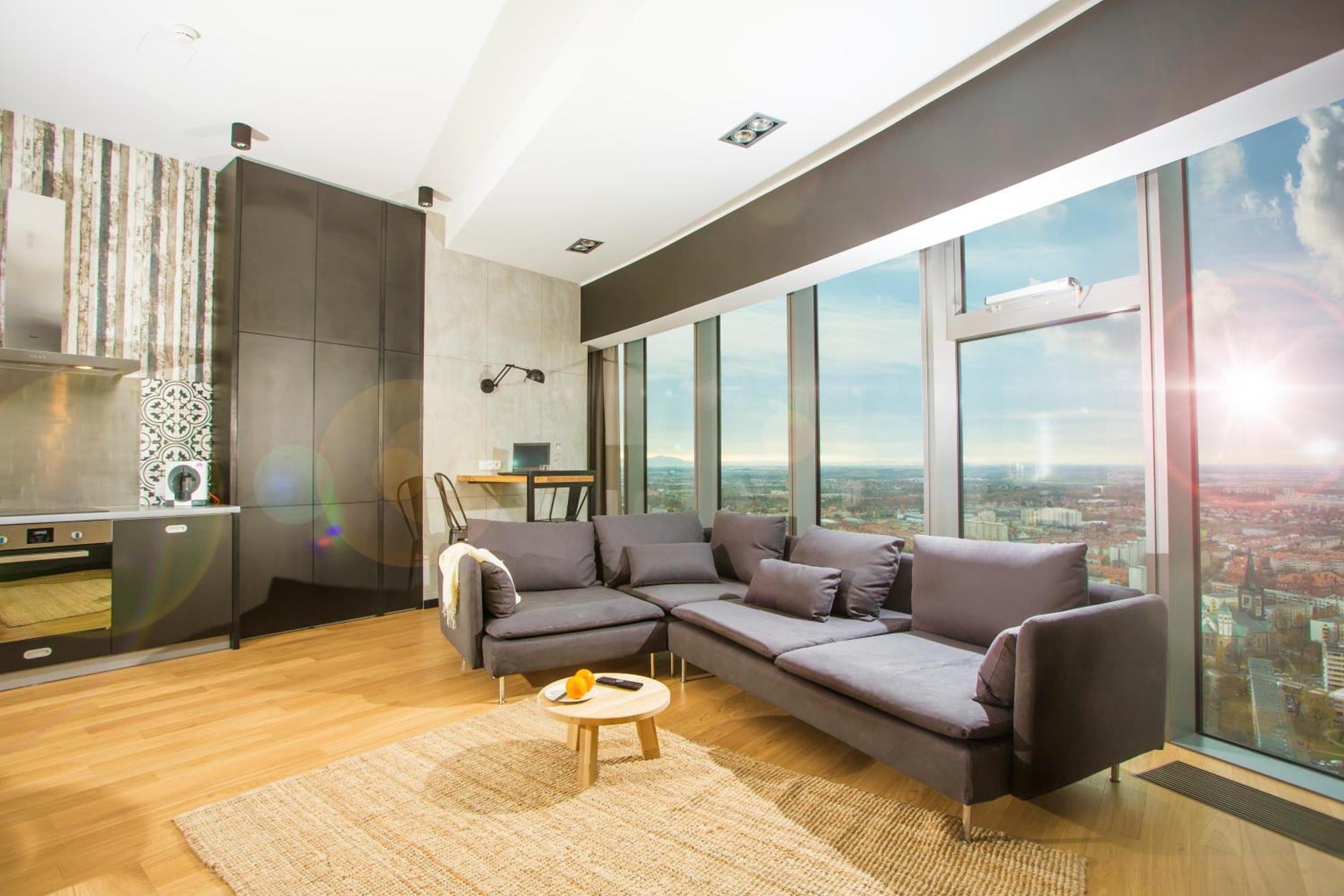 Apartamenty Sky Tower Wrocław Eksteriør billede
