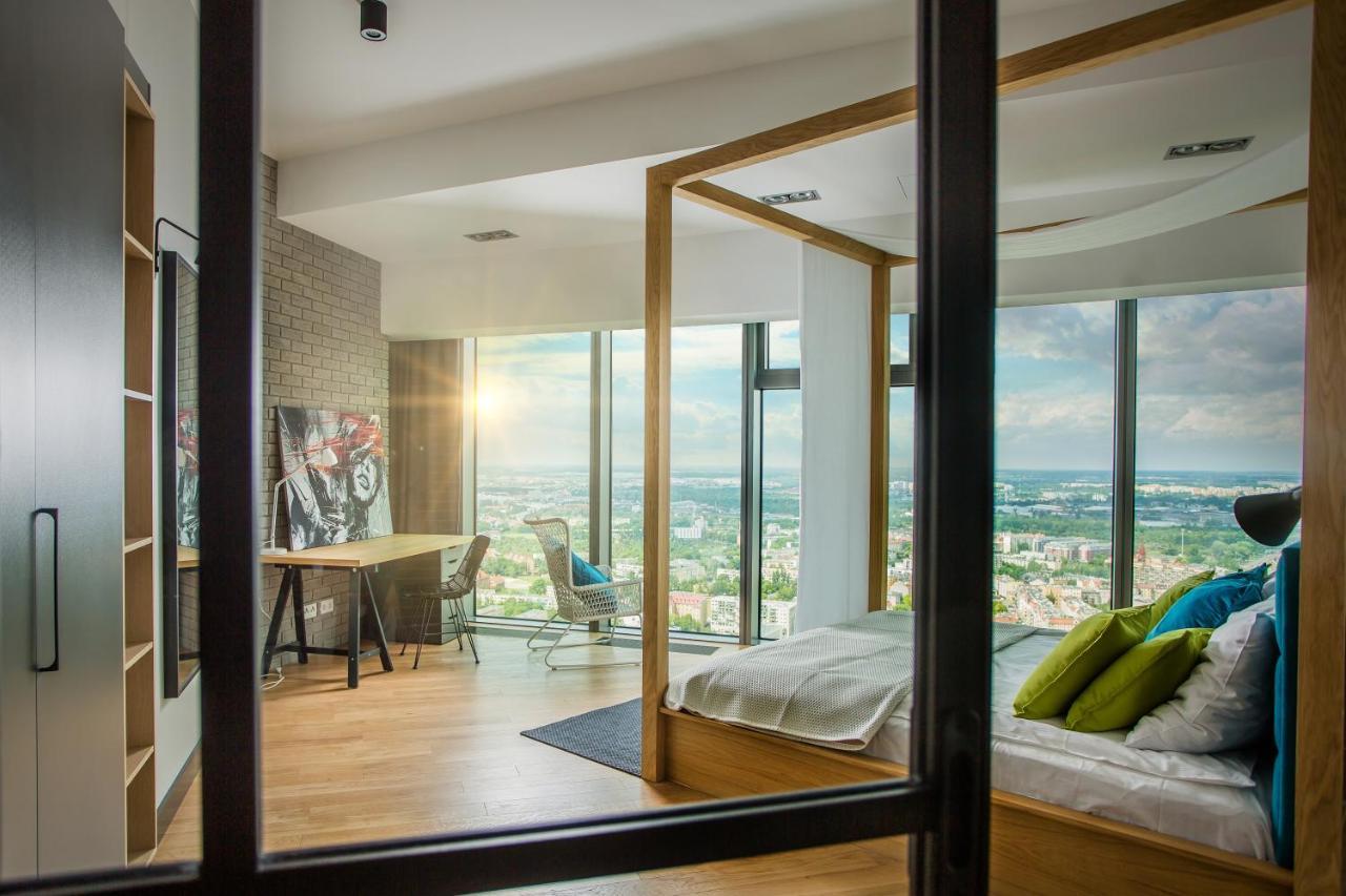 Apartamenty Sky Tower Wrocław Eksteriør billede